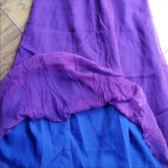 Newport News Vibrant Purple Strappy Dress Sz 6 - Picture 6 of 9